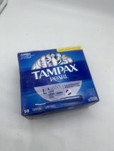 Tampax Pearl Rgular W/ Leak Guard Protection, 50 Ct Box Unscented - £6.86 GBP