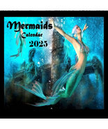 Mermaid Calendar 2025 Mermaid Planner Calendar Mermaid Picture Wall Cale... - $29.99