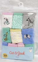 Toddler Girls' Size 2T/3T  Animal Print 10pk Briefs - Cat & Jack image 2