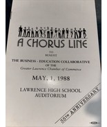 1988 A Chorus Line Lawrence High School / Chamber Of Commerce Playbill - £12.24 GBP