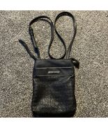 Kenneth Cole Reaction Black Faux Leather Crossbody Bag 9”x7” With Strap - €15,44 EUR