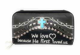 Texas West Embroidery Scripture Concealed Carry Bible Verse Rhinestone Cross Han - £20.71 GBP