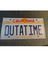 Back to the Future Delorean OUTATIME Replica Prop California License Plate - $19.53 CAD