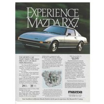 Mazda RX-7 Sport Advertisement Vintage 1984 80s Retro 8.25x11” Auto - $14.01