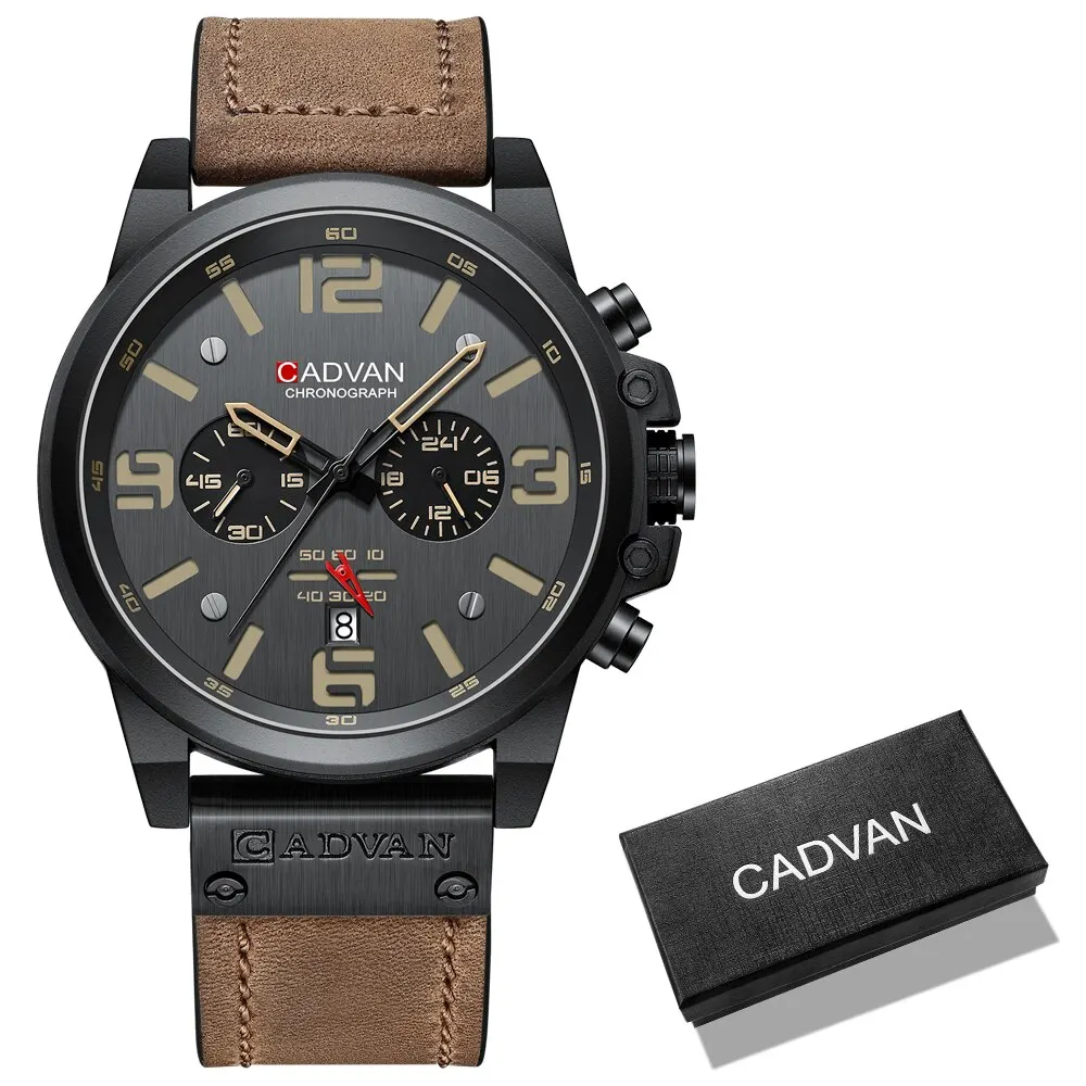 CADVAN Mens Watches Top Luxury Brand Waterproof Sport Wrist Watch Chrono... - $77.21