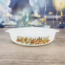 Vintage Anchor Hocking Fire King #429 Harvest Vegetable 9&quot;Round Casserole Dish - £11.20 GBP