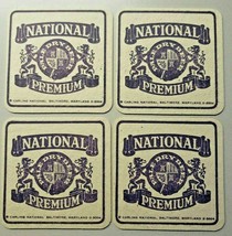 Vintage 1950s Carling National Beer Set of 4 coaster Baltimore, MD  3.5&quot;... - £7.16 GBP