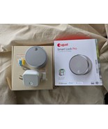 August AUG-SL-CON-S03 Silver Smart Lock Pro ASL-03 Z-Wave Plus Complete Box - $1,505.15 MXN