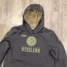 Nike Dri-Fit Pittsburgh Steelers NFL Salute To Service Hoodie Youth L 14... - $28.99