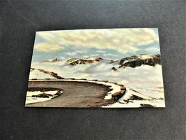 Mountain Tops above the Clouds on the Trail Ridge Road - Colorado -Postcard. - £5.14 GBP