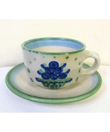 M A Hadley Bouquet Cup and Saucer Stoneware - £9.46 GBP