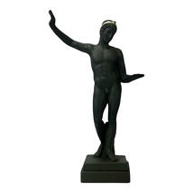 The Ephebe of Marathon Boy Nude Male Museum Copy Statue Sculpture Black 26 cm - £37.09 GBP