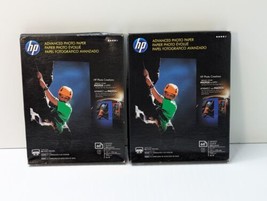 2 Packs HP Advanced Photo Paper 5x7&quot; Glossy Photo Inkjet 60 Sheets Each ... - £23.71 GBP