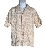 CUTTER &amp; BECK Short Sleeve Button Down Floral Shirt Large - $9.40