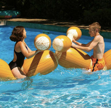 Swimline Log Flume Joust Action Pool Inflatable Set (as) M8 - £70.95 GBP
