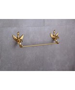 Gold bathroom Luxury brass SWAN single towel bar 56CM - $210.28 CAD
