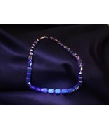 Vintage 60-70s Black Iridescent Lucite Acrylic Art Deco Style Beaded Nec... - $2,447.75 MXN