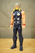 Hasbro Comic Book Toy 12&quot; Marvel Avengers THOR C-3632B Hard Plastic No H... - $12.86