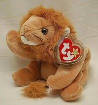 Ty Beanie Baby Roary The Lion Beanbag Plush Toy Swing &amp; Tush Tags f - £11.86 GBP