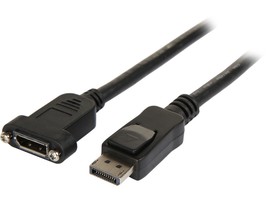 StarTech.com DPPNLFM3PW 3 ft. Black Connector A: DisplayPort Male Connector B: D - £43.17 GBP