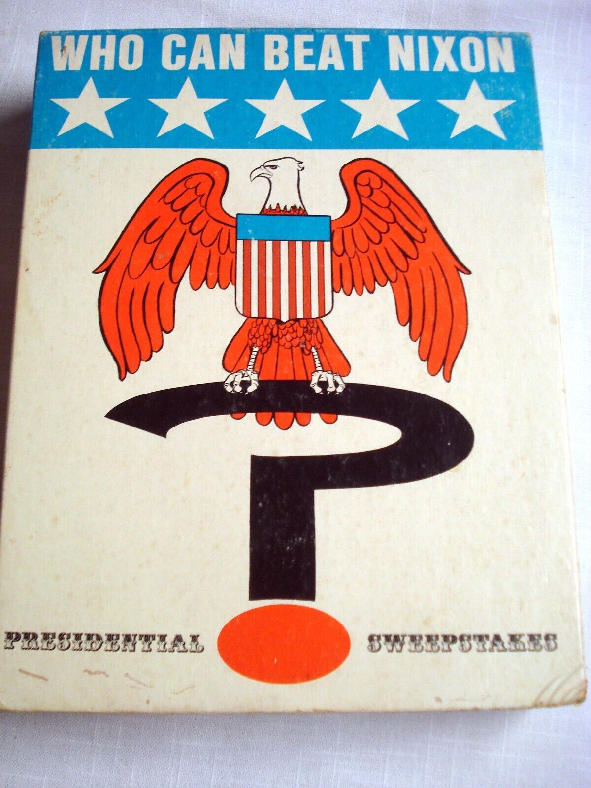 Who Can Beat Nixon Game A Game of National Politics 1971 Complete Dynamic Design - $13.99