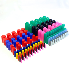 160 Piece Silicone Rubber Plug and Cap Set - 1/16&quot; to 3/4&quot; Range - for Powder Co - £28.09 GBP