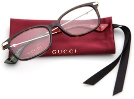 New Gucci GG0112OA 002 Havana Eyeglasses Frame 53-16-145 B34 Japan - $230.29