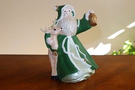 Vintage 1992 Deer Lantern Figurine Santa Claus Father Christmas Painted ... - $354.15 MXN