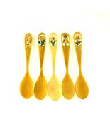 Lot of 5 Antique Edwardian Hand-Carved Baby Spoons for Jam - $155.83