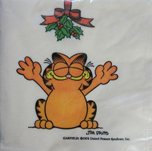 Vintage 1990s Garfield Cat Paper Napkins Comic Kitty Tabby Party Collectible Vtg - £11.67 GBP