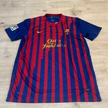 Nike FC Barcelona Soccer Jersey Qatar Foundation Dri-FIT Authentic Mens ... - $23.27
