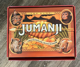 JUMANJI The Game Wooden Box Deluxe Edition Board Game Complete - $13.86