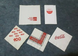5 Different Coca-Cola Napkins - £3.95 GBP