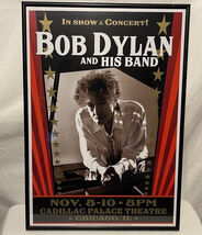 Framed Bob Dylan And His Band Nov. 8-10 2014 Concert Poster/Ticket &amp; New... - $222.74