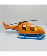 American Plastic Toys #0870 Helicopter Vehicle Toy Orange Yellow BLUE GR... - $15.81