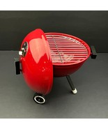 Red Weber Smoker Teleflora BBQ Mini Grill With Lid and Grate 8&quot; x 6&quot; - $40.31 CAD