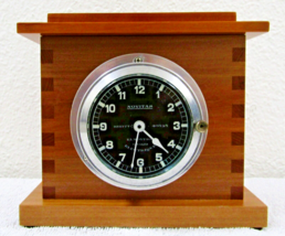 Brevit 40823 Novitas 1930&#39;s Chrome Case French Art Deco Clock in Wood Case - £95.74 GBP