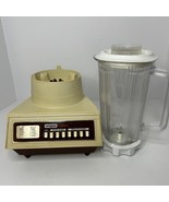 Vintage Kitchen Blender 7 Speed Waring Almond BL590 Model 13BL81 Tested - $38.73 CAD