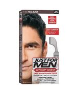 Just For Men AutoStop Men&#39;s Comb-in Hair Color Real Black 1.2oz - $325.49 MXN