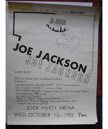 JOE JACKSON 1982 POSTER KINGSTON ONTARIO CANADA QUEEN&#39;S UNIVERSITY 24*18... - $89.50