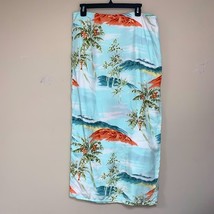 Tommy Bahama Tropical Pattern Wrap Maxi Skirt Beach Pool Sarong Cover Up Resort - £45.62 GBP