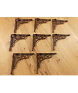 8 Antique Style Vine Shelf Brace Wall Bracket Cast Iron Corbel 6&quot; X 6 1/... - €46,02 EUR