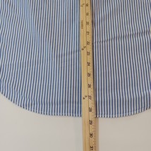 American Eagle Men's M Button-Down Shirt Long Sleeve Striped Blue Athletic Fit image 13