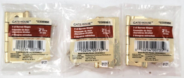 Gate House 2 1/2 inch 2 Pack Hinges Polished Mortise Brass 0308966 Lot O... - £8.79 GBP