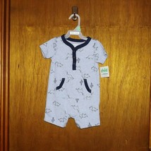 Carter's Child of Mine Blue Dinosaurs 1 Pc Play Suit - 6/9 mth - $11.43