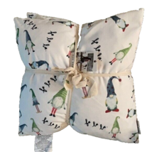 Rae Dunn Set of 2 Holiday Pillows Gnome Fa La La Holiday Gnomes Christmas Pillow - £50.39 GBP