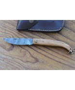 damascus custom made folding knife Laguiole Type From The Eagle Collecti... - $741.12 MXN