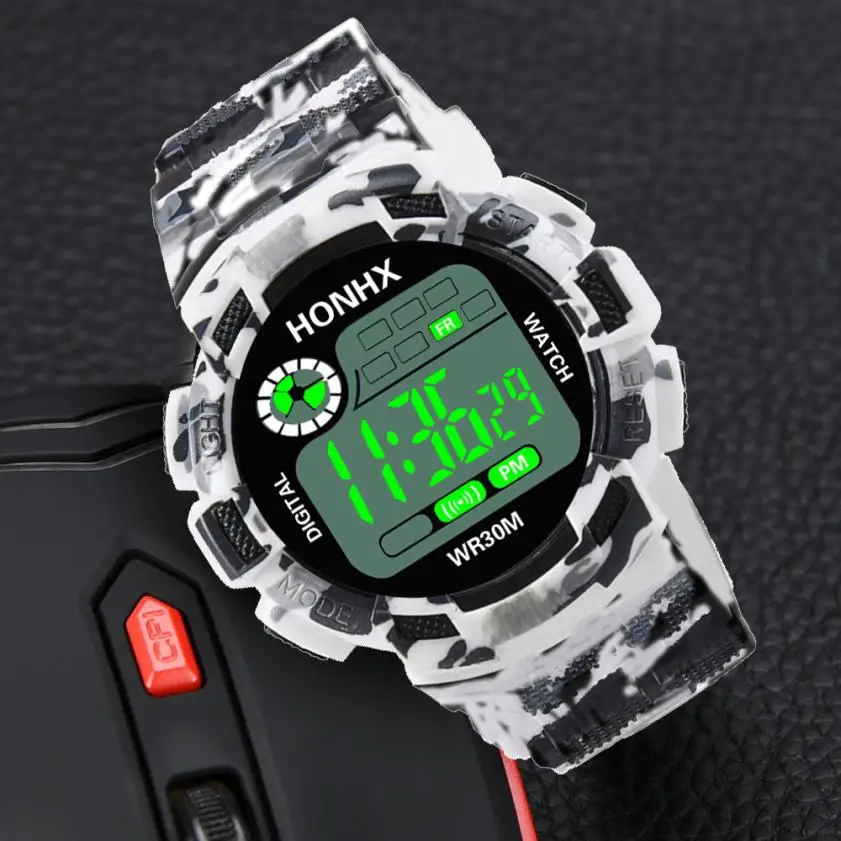 Sporting HONHX Camouflage Military A Digital-watch Men&#39;s G Style Fashion Sportin - £24.04 GBP