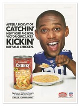 Campbell&#39;s Chunky Soup NFL New York Giants Victor Cruz 2012 Print Magazine Ad - £7.58 GBP