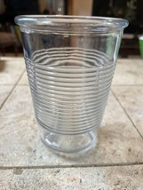 1 Anchor Hocking Sigma Ribbed Rings Drinking Glass Tumbler Mid-Century Vtg Style - £14.41 GBP